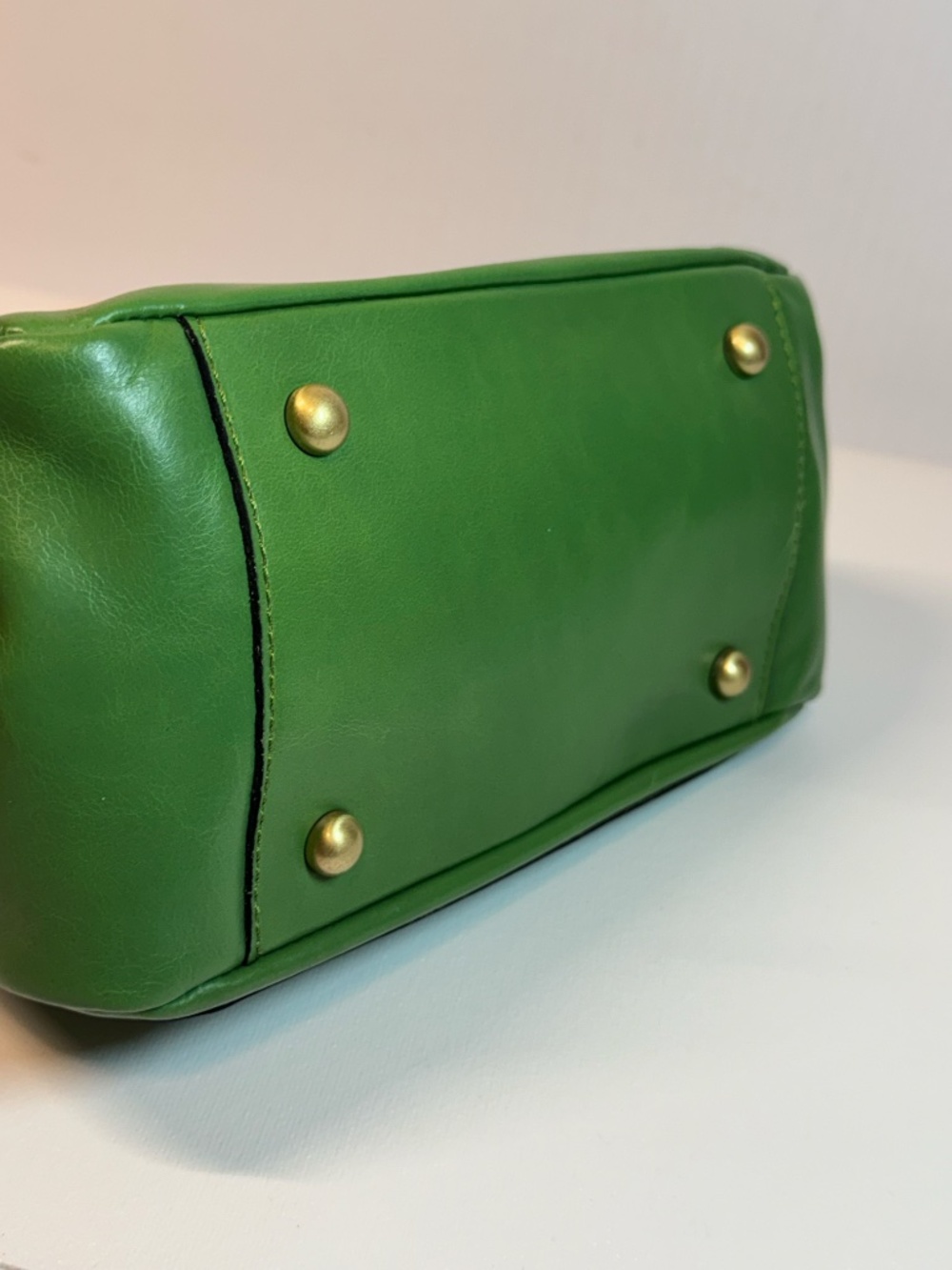 Patricia Nash Mint Green Leather Frame Satchel Bag with Scarf NWT - Picture 4 of 13